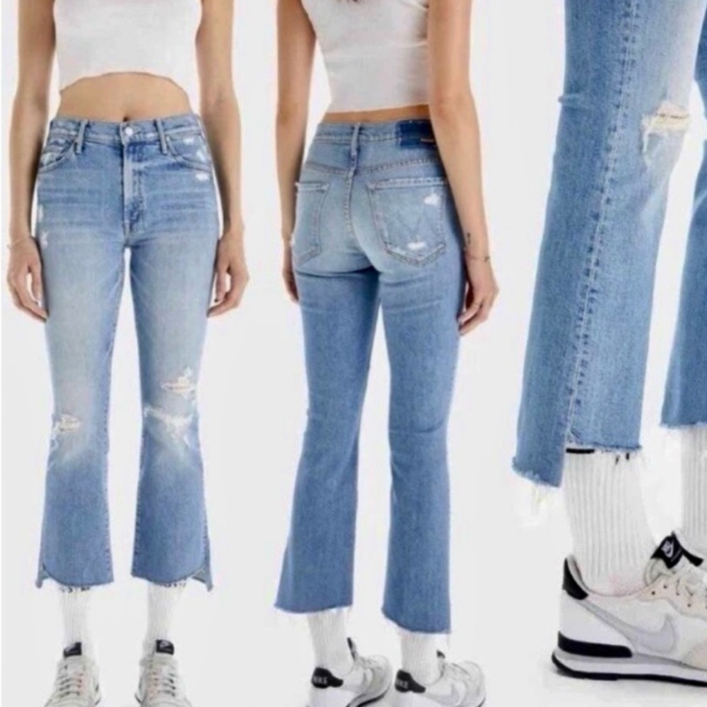 Mother insider Crop Step fray Women Jeans